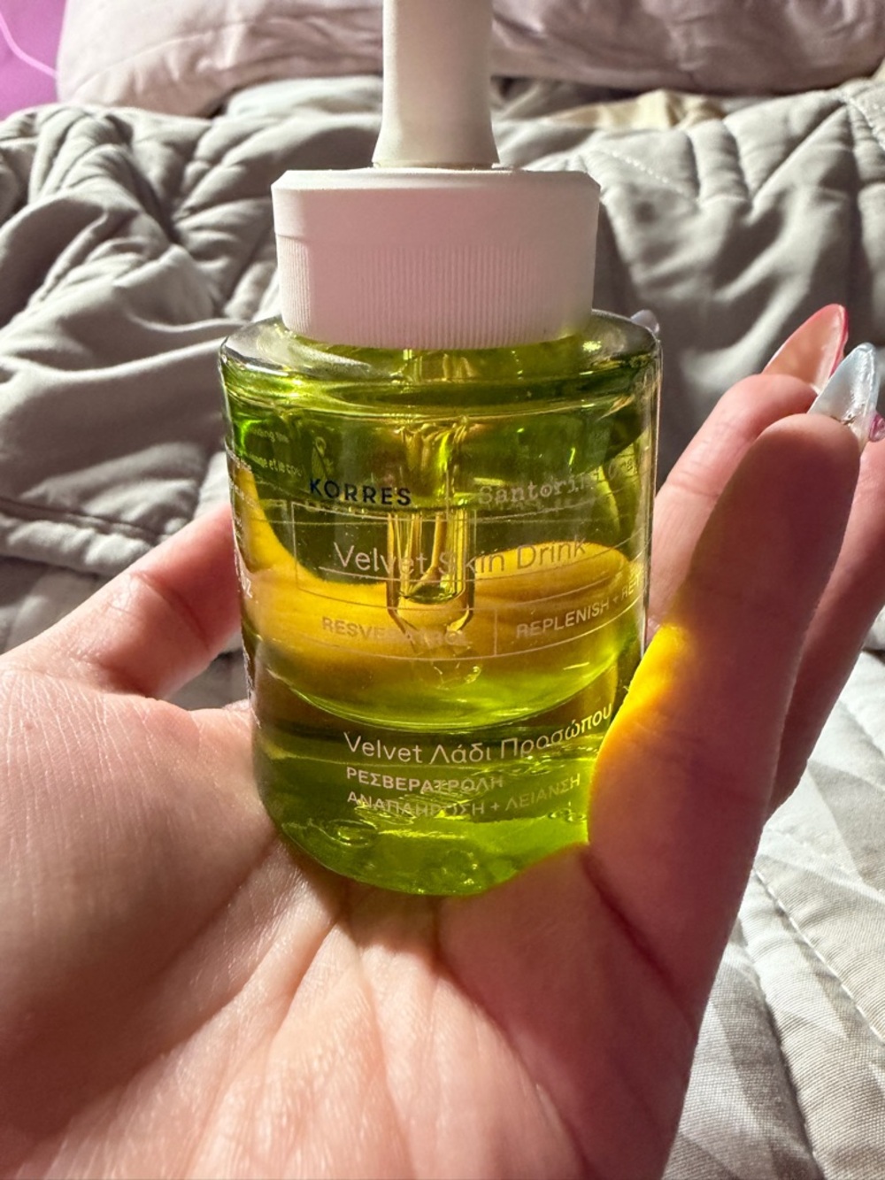 Korres Santorini Grape Velvet Skin Drink - Green and White - Picture 2 of 7